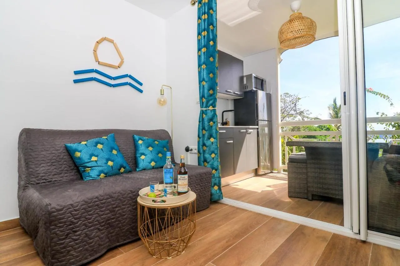 Studio Vue Plongeante Rocher Diamant - Diamond Rock Apartment Le Diamant