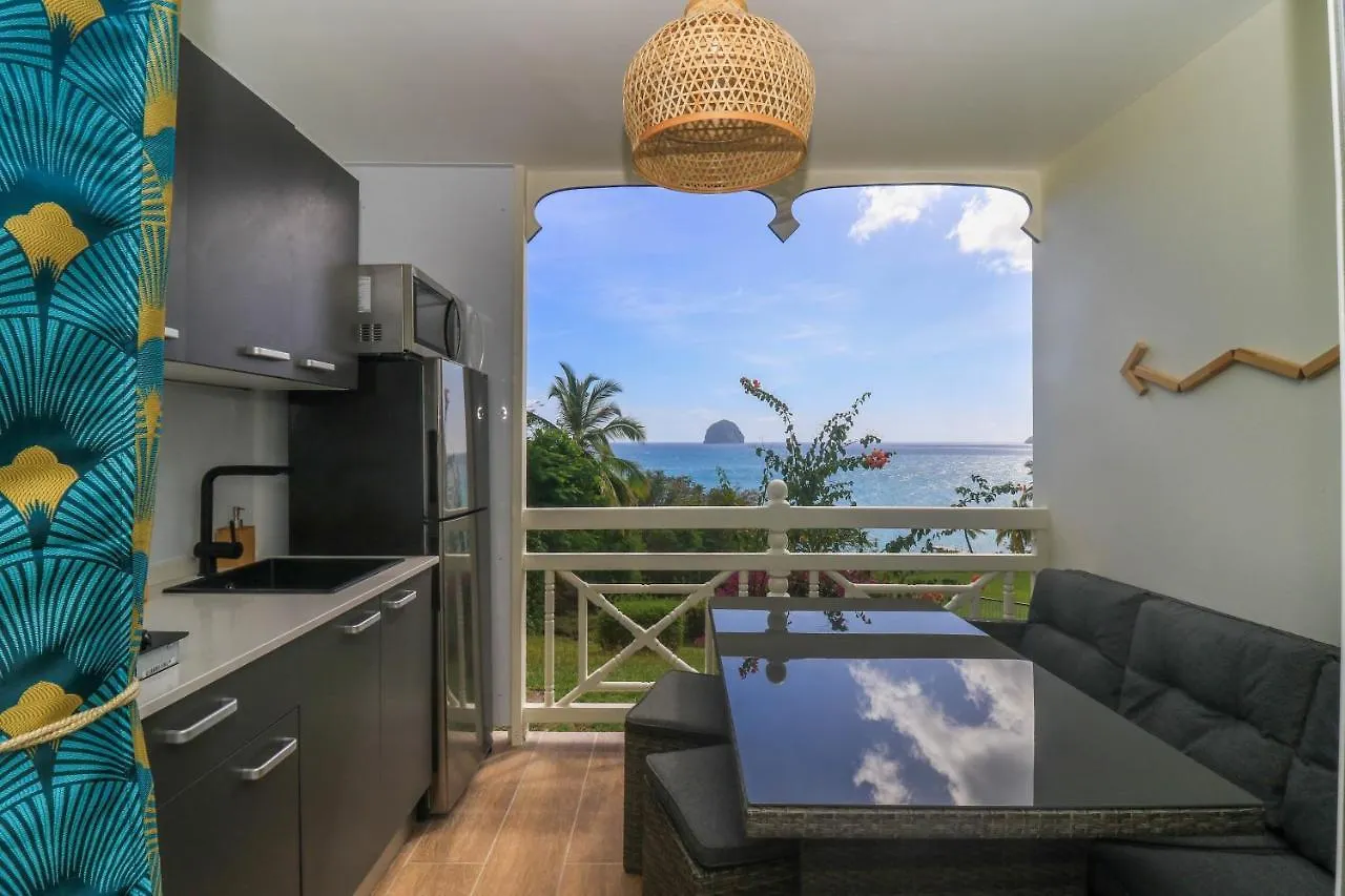 Studio Vue Plongeante Rocher Diamant - Diamond Rock Apartment Le Diamant